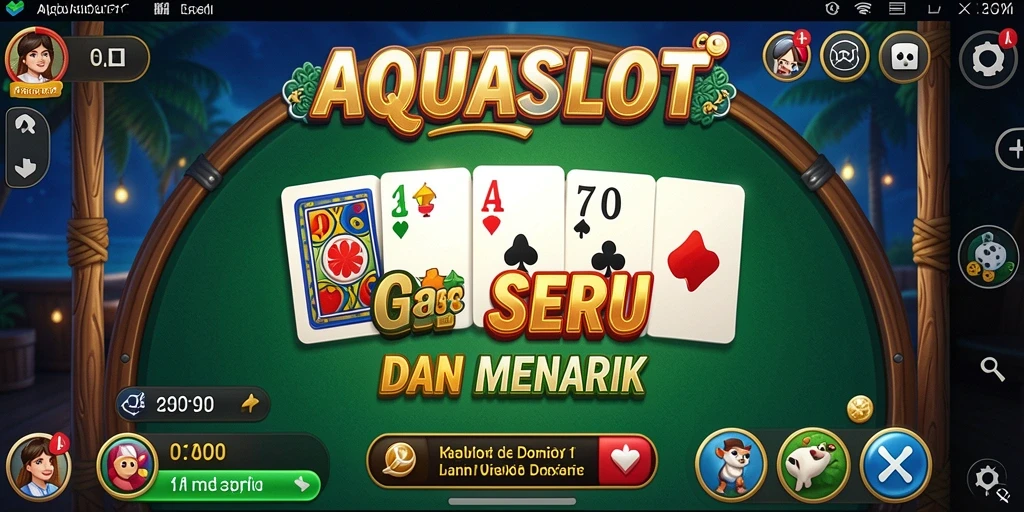 Gameplay seru AQUASLOT yang melibatkan strategi dan taktik.