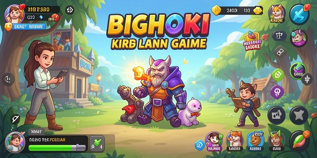 Tampilan utama gameplay BIGHOKI yang menarik dan menyenangkan.
