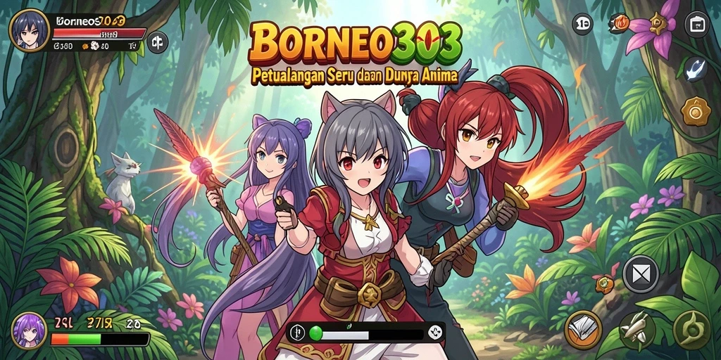 Tangkapan layar menampilkan gameplay seru dalam dunia Anime