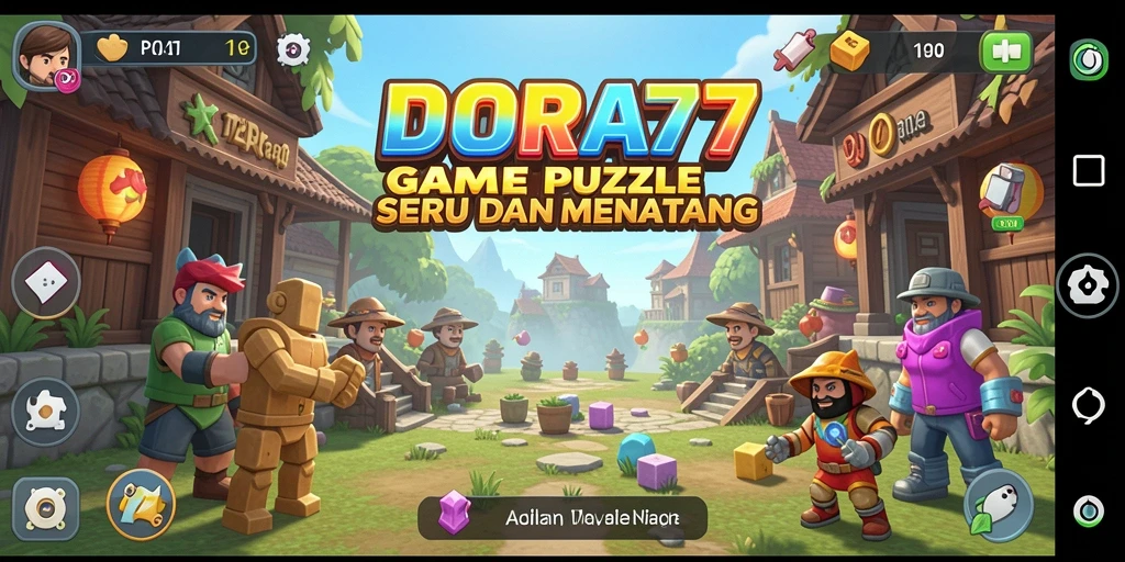 Screenshot utama DORA77 menampilkan gameplay yang seru dan menantang.