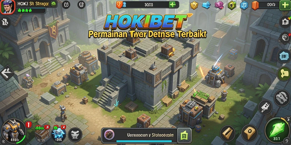 Tangkapan layar gameplay HOKIBET dengan aksi Tower Defense yang seru.