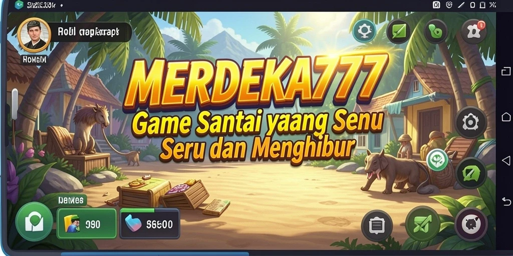 Screenshot gameplay MERDEKA777 yang menyenangkan dan penuh warna.