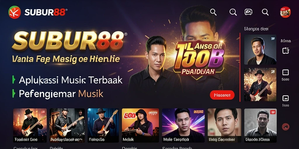 Tampilan gameplay SUBUR88 dengan lagu-lagu musik terbaru.